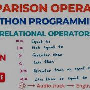 Comparison Operators In Python