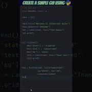 CREATE GUI USING PYTHON Shorts Python Pythonshorts