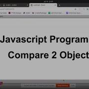 Javascript Program To Deep Compare Two Objects Arrays Strings Numbers In Hindi