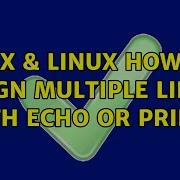 Unix Linux How To Align Multiple Lines With Echo Or Print 4 Solutions