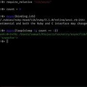 Asynchronous Interactive Ruby IRB Using The Fiber Scheduler
