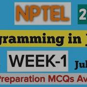 NPTEL Programming In Java Week 1 Assignment Answers 2025 Quiz Solution July Oct SKumarEdu