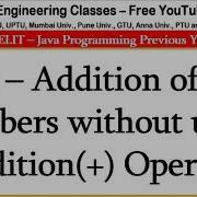 Java Addition Of Two Numbers Without Using Addition Operator DOEACC NIELIT Interview Tips