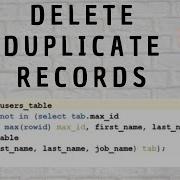 Delete Duplicate Records From Oracle Table Using SQL