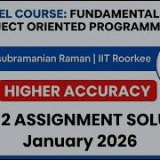 NPTEL Fundamentals Of Object Oriented Programming Week 2 Assignment Solution Jan 2026 IIT Roorkee