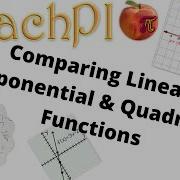 Comparing Functions Linear Exponential Quadratic