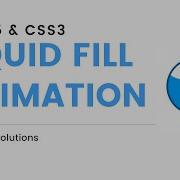 Liquid Fill Animation HTML CSS For Beginners