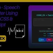 How To Create A Text To Speech Converter Using HTML CSS JavaScript Viralvideo Coding