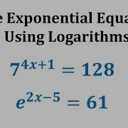 Ex 3 Solve Exponential Equations Using Logarithms