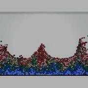 Simulation Of Agitated Granular Material Periodic Sloshing Patterns