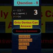 Python Quiz Day 8 Coding Python Shorts Please Subscribe Quiz Quiztime