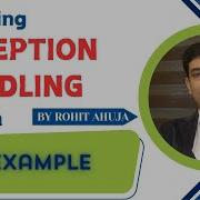 Exception Handling Example 4 Throw