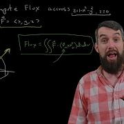 Computing The Flux Across A Surface Vector Calculus
