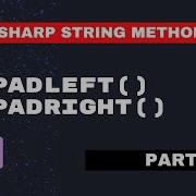 C Sharp String Methods PadLeft And PadRight VS2019 Code Screens