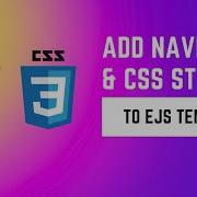 Add Navlinks And Css Styles To Ejs Template