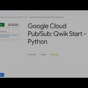 GSP094 Google Cloud Pub Sub Qwik Start Python GCCF