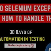 10 самых популярных исключений Selenium Как обрабатывать исключения Selenium с помощью кода Д