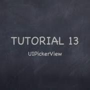 IOS Tutorial 13 UIPickerView