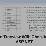 Nested Treeview With Checkboxes In ASP NET