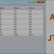 Java How To Populate A JTable From A Multidimensional Array In Java NetBeans With Source Code