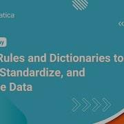 Cloud Data Profiling Using Rules And Dictionaries To Parse Standardize And Validate Data