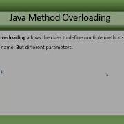 Basic Java Method Overloading 023