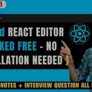 React JS 19 Tutorial Hindi 3 React Online Code Editor Using Vite No Installation Needed