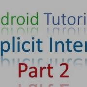26 Android Implicit Intent Part 2