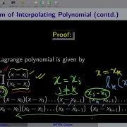 Week 8 Lecture 39 Polynomial Interpolation Lagrange And Newton Forms