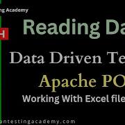 Reading Data Using Apache Poi Selenium Data Driven Testing Working With Excel In Selenium Part 4