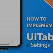How To Implement A TabBar