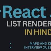 List Rendering In ReactJs Tutorial In Hindi Complete React Course In Hindi 11