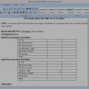 AC Lab Full Wave Precision Rectifier Using Multisim