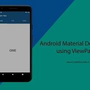 Android Material Design Tabs Using ViewPager CodeDecode