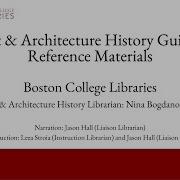 Art Architecture Library Research Guide Reference Materials