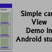 CardView How To Use Card View In An Android Studio