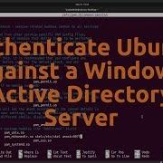 Authenticate Ubuntu Against Active Directory