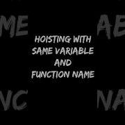 Hoisting With Same Variable And Function Name Frontend Javascript Interview Questions Shorts