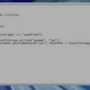 HTML Local Storage App Cache Web Workers Theory