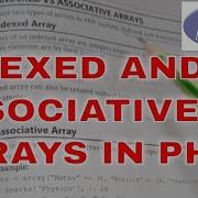 Indexed And Associative Arrays In PHP ARRAYS IN PHP PHP