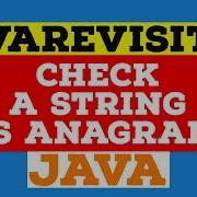 Solved How To Check A String Is Anagram In Java Example Tutorial Code Below