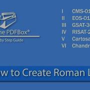How To Create Roman List Number List Apache PDFBox Roman List Apache PDFBox Tutorial