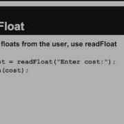 User Input