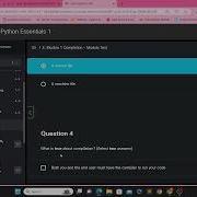 Cisco Python Course Module 1 1 4 Module 1 Completion Module Test
