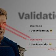 HTML Input Validation WITHOUT JavaScript