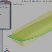 SolidWorks Surfacing 01 Surfacing 18 Cutting With Surface