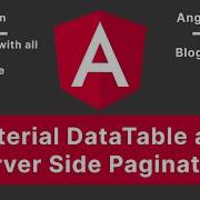 Angular Material DataTable Server Side Pagination Blog Project V 09