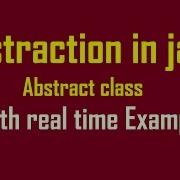 Abstraction In Java With Real Time Example