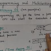 Multiprogramming Operating System And Multitasking Operating System Types Of Operating System