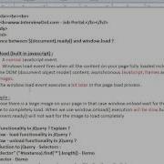 DIFFERENCE BETWEEN DOCUMENT READY AND WINDOW LOAD